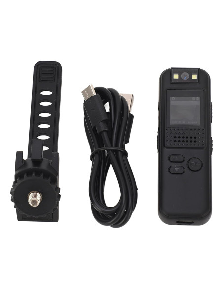 Minicámara vídeo audio portátil Pantalla Full HD Clip visión nocturna posterior