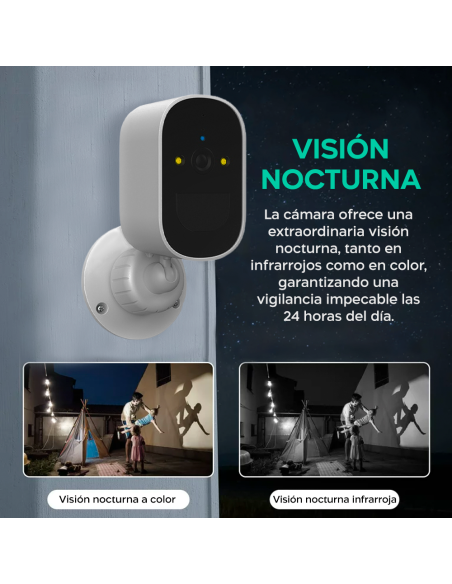 Cámara de Seguridad Wi-Fi JT-8185XM con Sensor de Movimiento y Control con APP