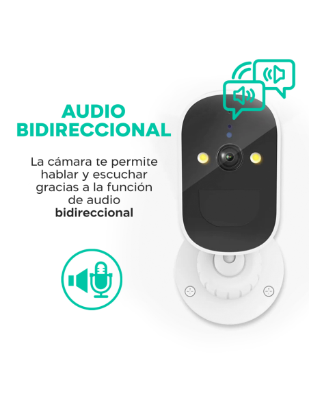 Cámara de Seguridad Wi-Fi JT-8185XM con Sensor de Movimiento y Control con APP