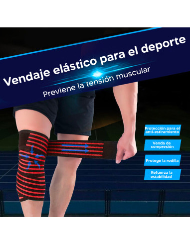 Rodillera elástica con cierre de velcro...