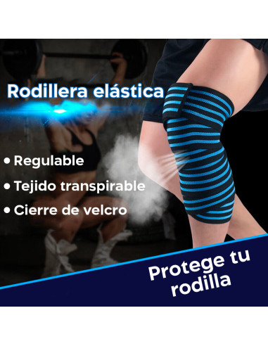 Rodillera elástica con cierre de velcro...