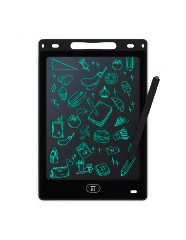 Tableta de escritura borrable de pizarra electrónica LCD de 12" para niños