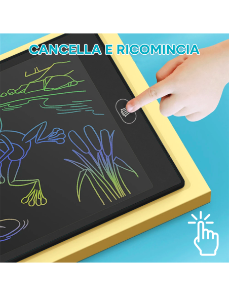 Tableta de escritura borrable de pizarra electrónica LCD de 12" para niños