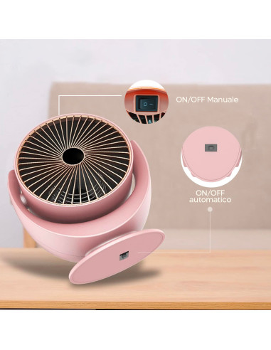 Miniventilador eléctrico estufa de escritorio...