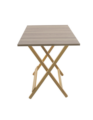 Mesa de jardín de formica de madera de haya plegable de 60x90 F2166 Roble