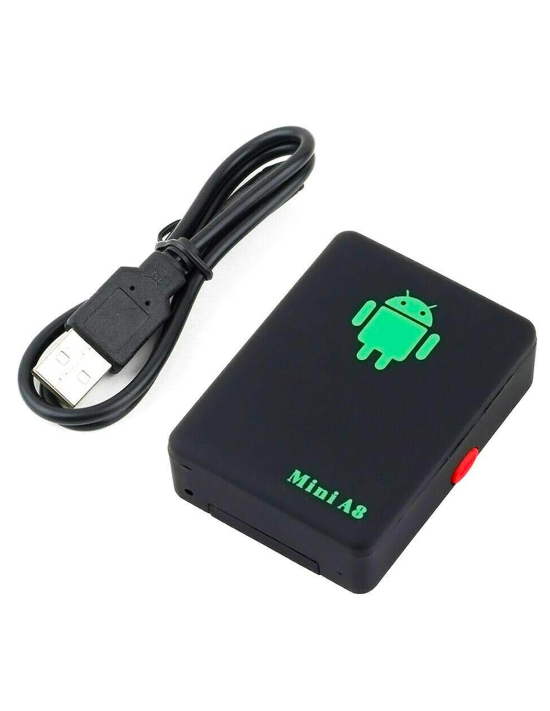 Mini localizador GPS de bolsillo con tarjeta GPRS GSM SIM, antirrobo  portátil