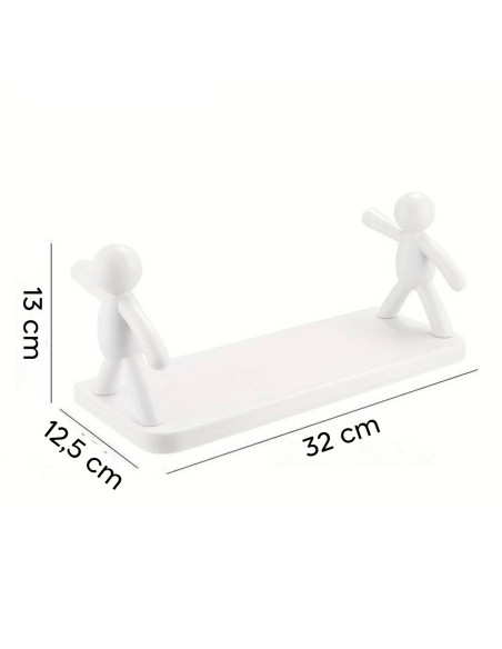 Estantería Organizadora de Pared sin Perforaciones para Baño y Cocina