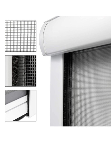 Mosquitera enrollable 120x170cm Reducible Kit...