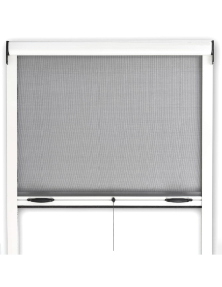 Mosquitera enrollable 120x170cm Reducible Kit para Ventana y Marco de Aluminio