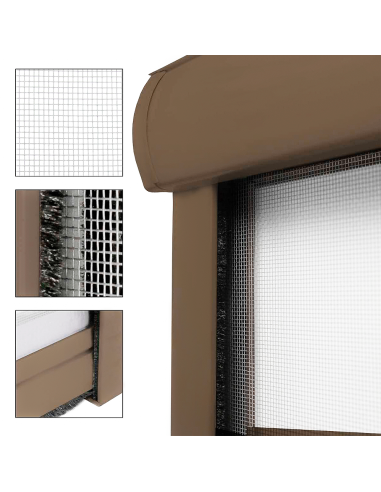 Mosquitera enrollable 120x170cm Reducible Kit...