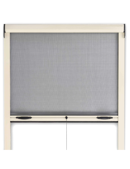 Mosquitera enrollable 120x170cm Reducible Kit para Ventana y Marco de Aluminio
