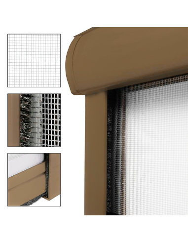 Mosquitera enrollable 140x170 cm Reducible Kit...