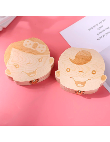 4221 Cajita de madera para guardar los dientes...