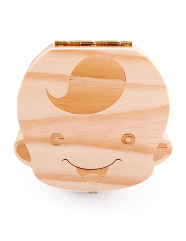 4221 Cajita de madera para guardar los dientes...