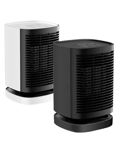 Mini Estufa Eléctrica Portátil 950W Escritorio Ventilador Calefactor Oscilante