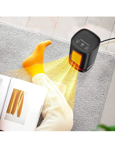 Mini Estufa Eléctrica Portátil 950W Escritorio...