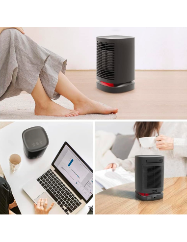 Mini Estufa Eléctrica Portátil 950W Escritorio...