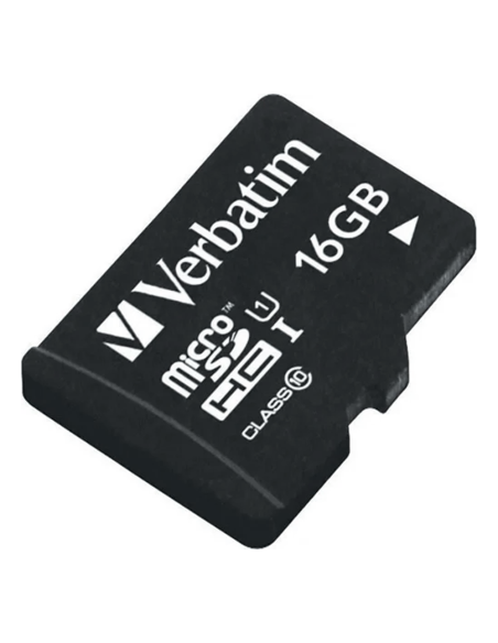 Tarjeta de memoria micro SD VERBATIM MicroSDHC Clase 10 Capacidad 16 GB