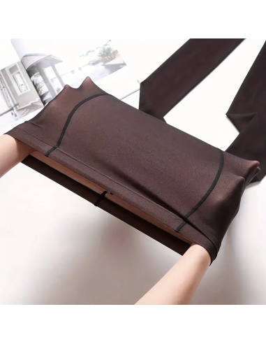 Pack 3 mallas térmicas mujer con efecto medias...