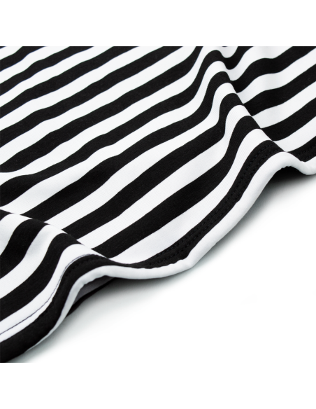 Camiseta térmica de tirantes para mujer interior de forro polar elástico a rayas