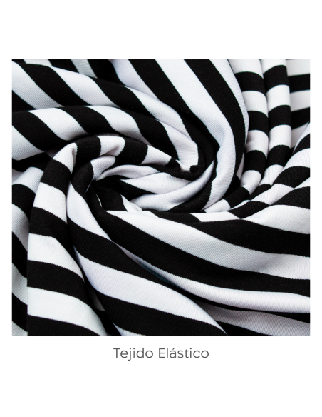 Camiseta térmica de tirantes para mujer interior de forro polar elástico a rayas