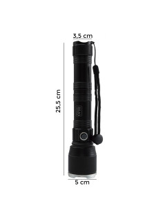 Linterna LED Potente Batería de Litio USB Recargable ZOOM... 2