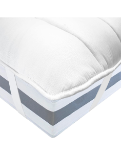 Cubrecolchón para Cama Doble 165x200 Microfibra con Gomas... 2