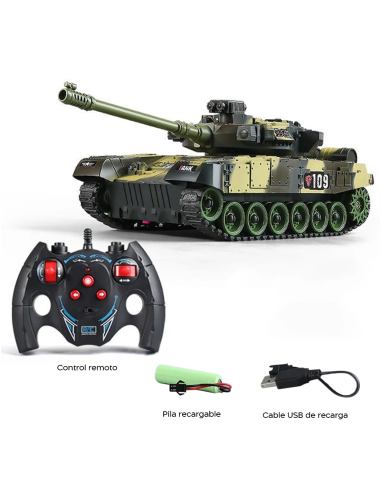 Tanque Juguete con Control Remoto a Escala 1:30...