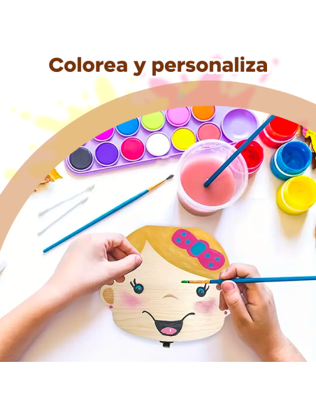 4221 Cajita de madera para guardar los dientes de leche para niña o niño