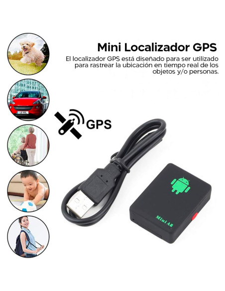 Mini localizador GPS de bolsillo con tarjeta GPRS GSM SIM, antirrobo portátil