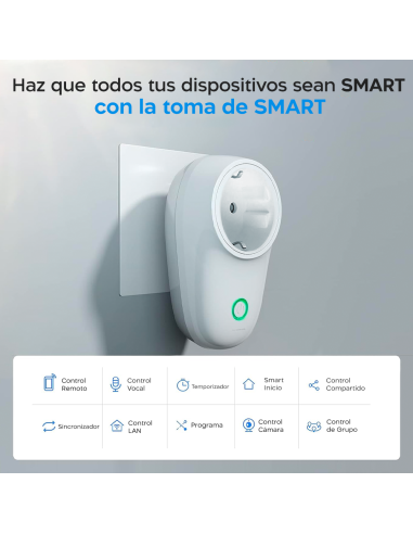 Enchufe Inteligente SONOFF S26 Wi-Fi para iOS y...