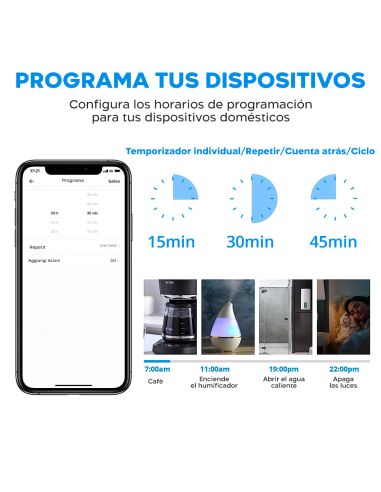 Enchufe Inteligente SONOFF S26 Wi-Fi para iOS y...