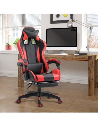 Silla de oficina para juegos AZRACE ecopiel con...