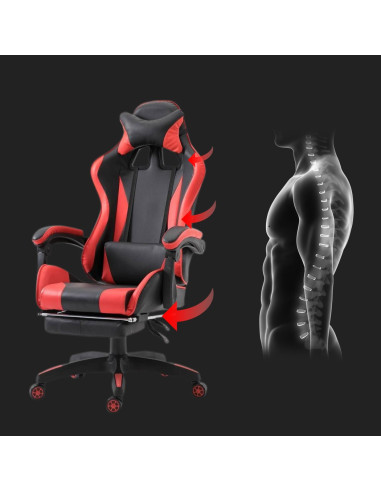 Silla de oficina para juegos AZRACE ecopiel con...