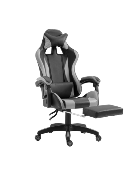 Silla de oficina para juegos AZRACE ecopiel con reposapiés silla reclinable 150°