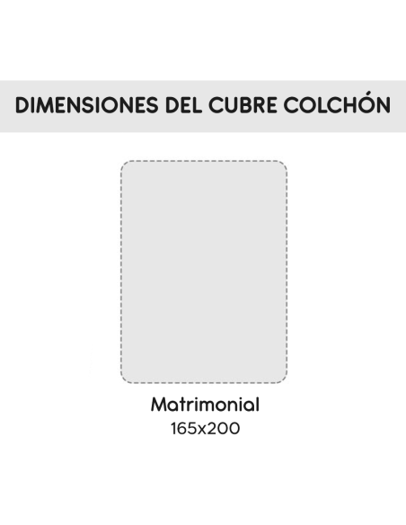 Cubrecolchón para Cama Doble 165x200 Microfibra con Gomas Elásticas Blanco