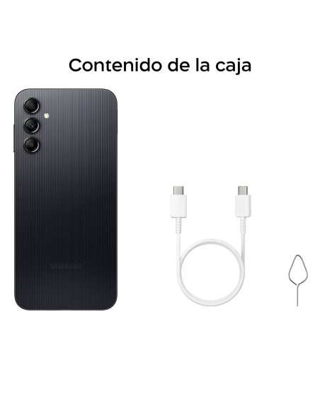 Samsung Galaxy A14 128GB Negro Smartphone Android Pantalla LCD FHD+ 6.6"