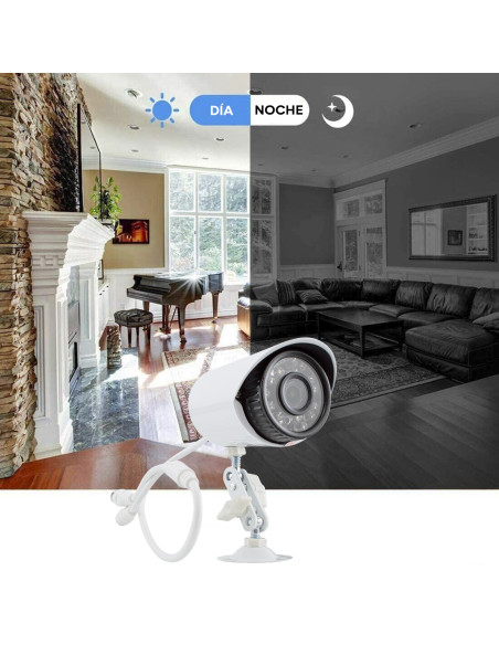 Kit videovigilancia con 8 cámaras H.264 mando distancia por infrarrojos Full HD