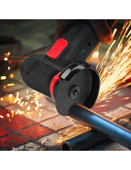 Mini Amoladora Inalámbrica Flex con Doble Batería 12V 76MM 19500RPM y Maletín