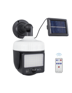 Lámpara Solar Recargable con Panel Solar, Sensor de...