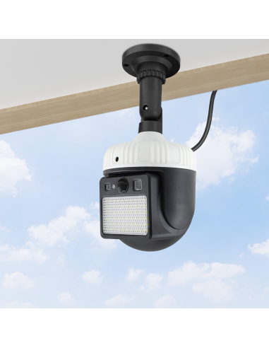 Lámpara Solar Recargable con Panel Solar,...