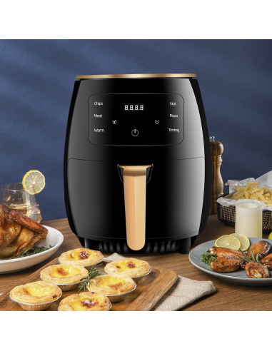 Freidora de Aire 200°C Capacidad 8L Potencia...