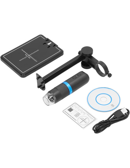 Microscopio digital LED con Wi-Fi, aumento de 50x 1000x, resolución HD, portátil
