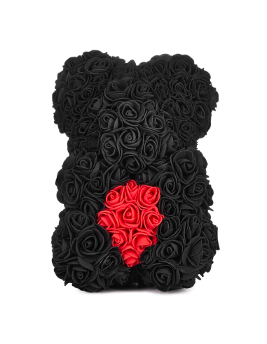 Oso de Rosas Artificiales H25cm con Envase...