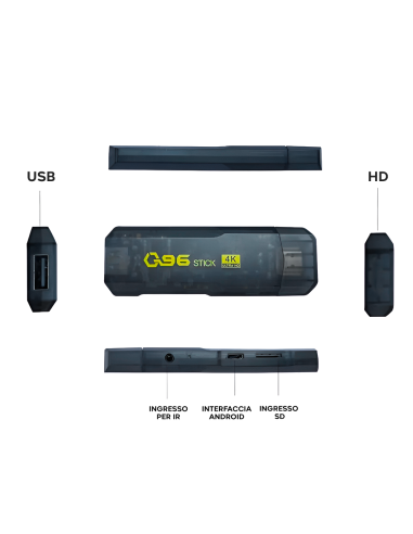 TV Stick Android Ultra HD conexión Wi-Fi y...