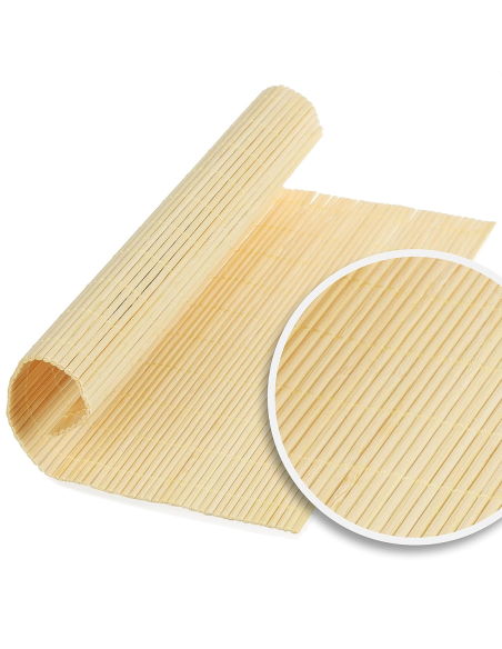 Set Sushi 2 Prs Kit de 10 pz Estera de Bambú Plato de Pizarra Palillos y Cuencos