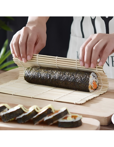 Set Sushi 2 Prs Kit de 10 pz Estera de Bambú...