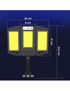 2 Proyectores Solares 384 LED con Sensor de Movimiento y... 2