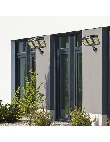 2 Proyectores Solares 384 LED con Sensor de...