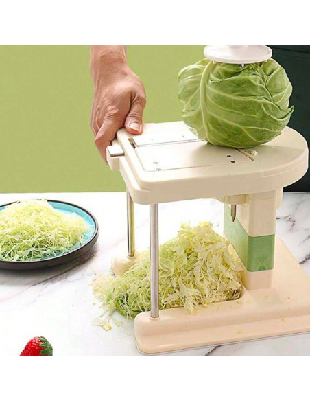 Triturador Rotativo Multifunción de Col Rallador de Verduras Manual de Acero